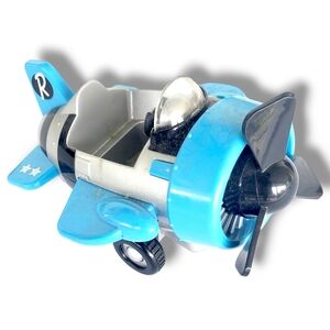#BN 2018 bonkers ryans world mini blue pull back sky fighter airplane